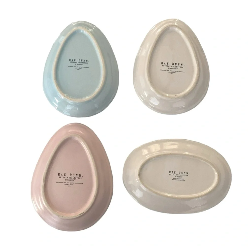 Rae Dunn Spring Easter Egg Serving Plates